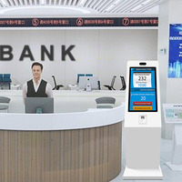 Au sol banque hôpital restaurant file d'attente machine windows android SDK écran tactile libre service billetterie écran tactile kiosque