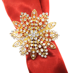 <span class=keywords><strong>Portatovaglioli</strong></span> Decorativo Grande in <span class=keywords><strong>Oro</strong></span> con Strass, Decorazione per Tavola Matrimoniale, Realizzato in Metallo Resistente - Product Image 1