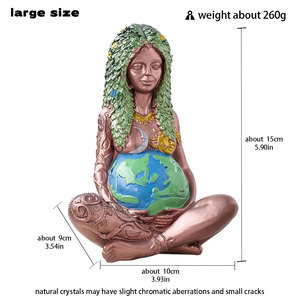 Grande figurine de la <span class=keywords><strong>Terre</strong></span> Mère en pierre naturelle pour la décoration de la maison, cadeaux - Product Image 6