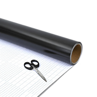 Feuille magnétique flexible en poudre de fer avec base en caoutchouc souple non magnétique pour la fixation d'aimants