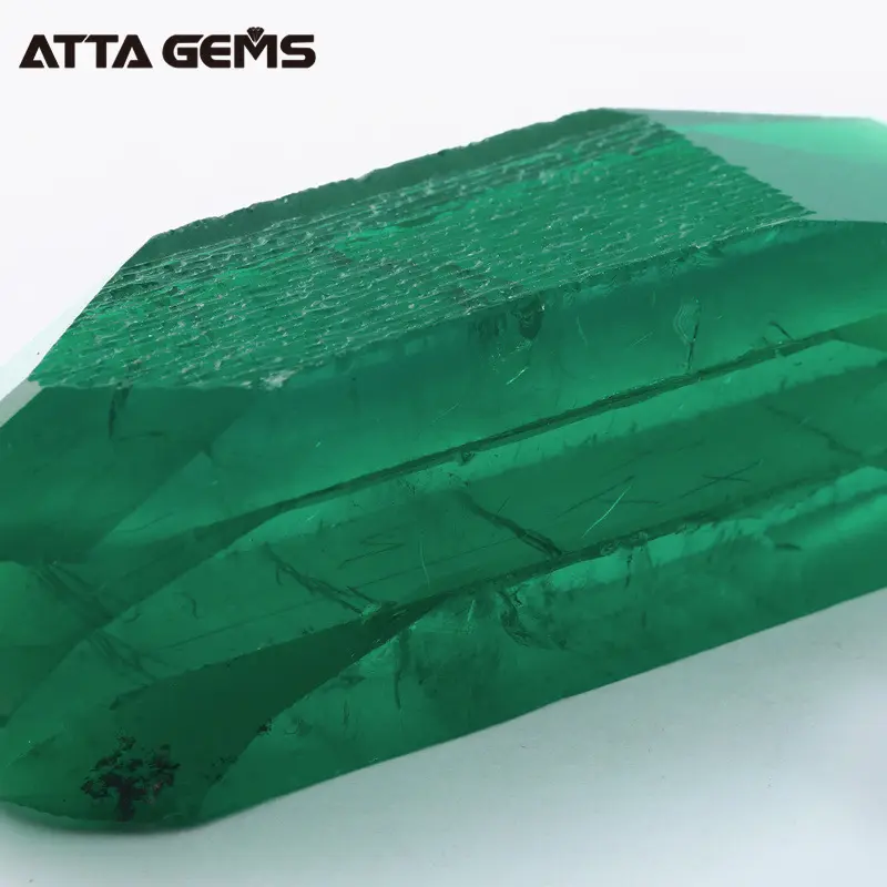 Pedra de esmeralda hidrotérmica gems, pedra esmeralda áspero sem corte diamante