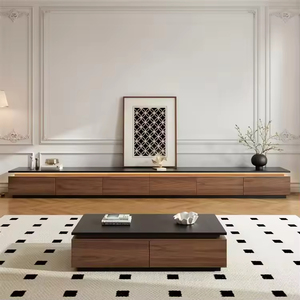 Meuble TV design moderne, meuble TV en bois sur mesure, design moderne et luxueux pour salon - Product Image 2