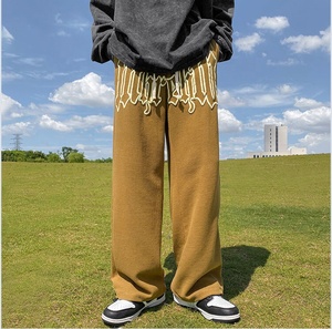 Abbigliamento da uomo di strada <span class=keywords><strong>pantaloni</strong></span> <span class=keywords><strong>bianchi</strong></span> di lusso a <span class=keywords><strong>maglia</strong></span> <span class=keywords><strong>pantaloni</strong></span> della tuta di cotone spessi <span class=keywords><strong>pantaloni</strong></span> Casual Waffle per gli uomini - Product Image 4