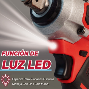 Clé à chocs sans fil 21V Brushless, entraînement 1/2 pouce, couple élevé 320 N.m, outil électrique rechargeable au lithium-ion pour réparation automobile et construction - Product Image 4