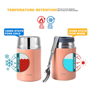 Frasco aislado al vacío de acero inoxidable para alimentos, frasco de doble pared de 0,45l - Product Image 5