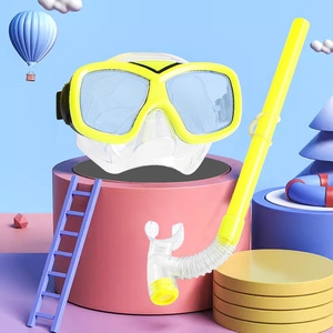 Masque de plongée pour enfants en silicone durable avec tube respiratoire pour enfants - Product Image 1