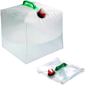 Sac de transport d'eau Portable avec robinet de fuite <span class=keywords><strong>pliable</strong></span> conteneur de stockage d'eau extérieur pour Camping randonnée escalade sac à dos - Product Image 1