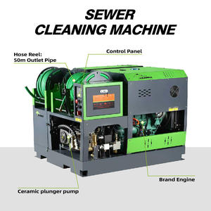 LICHIMA 150-300Bar 60-115L/Min Alta Pressão Veículo Montado Tubulação Do Motor Diesel Dreno De Esgoto Jateamento Máquina De Limpeza - Product Image 4