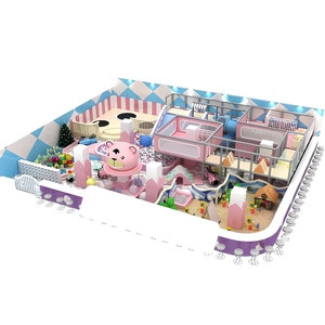 Équipements de terrain de jeux intérieur pour enfants, centre de jeux sécurisé commercial, installations de divertissement pour enfants avec toboggans et trampoline - Product Image 2