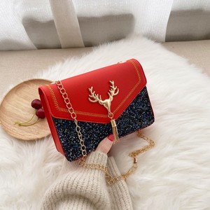 Túi Đeo Vai Nữ Giá Rẻ Thời Trang Logo Kim Loại Chất Liệu Lấp Lánh Túi Xách Đeo Chéo - Product Image 4