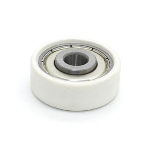 Wholesale 608ZZ Bearing Rubber-Coated Flat <b>Pulleys</b> Wear-Resistant Nylon + Fiberglass Rolling Wheels for Automated Equipment - Product Image 5