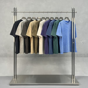 T-Shirt Vintage Oversize da Uomo in Cotone 100% 275G, Stampa DTG Personalizzata, Maglietta Premium con Logo - Product Image 2