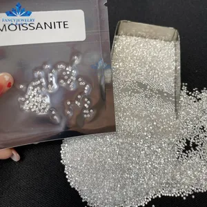 Fantasia Atacado Preço Barato Branco D Cor VVS1 Round Brilliant Lab Grown Melee Diamante Solto Moissanite Pedra