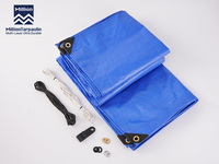 Bâche en tissu PE Million Blue imperméable, ignifuge, anti-UV, résistante aux déchirures et au vent pour usage industriel - Bâche PE pour refroidissement des animaux
