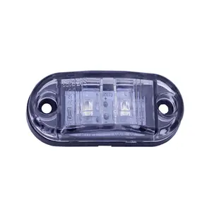 2 feux marqueurs latéraux à Led blanc bleu, 12v/24v, pour remorque, transport sur camion, bateau et marine