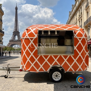 Airflow Acero inoxidable Concesión móvil Hamburguesa pizza Caravana Camión de comida Remolque a la venta - Product Image 1