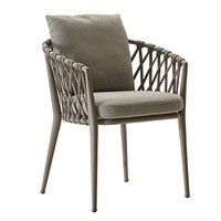 Meubles de salle à manger d'extérieur Chaises en rotin en métal pour hôtels B & B Balcons de cour Loisirs-pour hôtels B & B Usage domestique