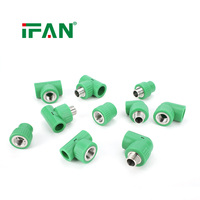 IFAN OEM ODM Raccords PPR en acier inoxydable 20-110mm SS201 Adaptateur mâle-femelle Coude Té Raccord PPR