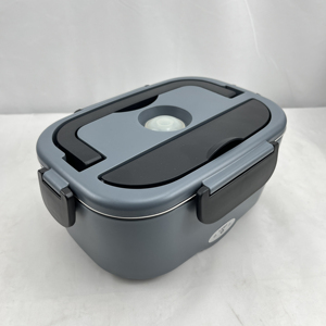 Chauffe-plat électrique 2-en-1 pour voiture et maison, boîte à lunch chauffante en acier inoxydable, portable, chauffage électrique KL01002 - Product Image 2