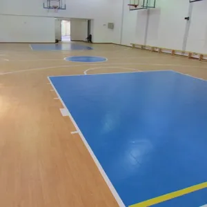 PVC 사용 스포츠 비닐 바닥재 농구 코트