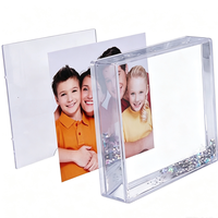 Cadre photo liquide acrylique coloré transparent magnétique personnalisé pour décoration intérieure
