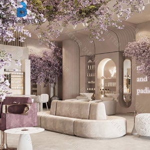 Meubles d'intérieur de salon de beauté sur mesure, comptoir de réception de salon, réception de luxe, réception de salon de beauté - Product Image 1