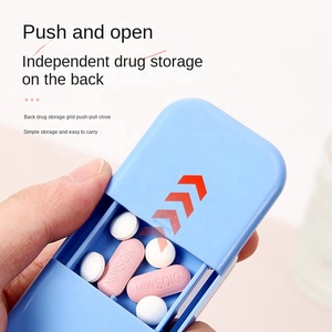 Wholesale Customizable <b>Mini</b> PP Pill <b>Box</b> Container Food Grade Case Organizer with Cutter and Packaging - Product Image 4