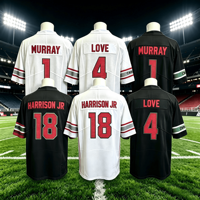 Vente en gros de jersey de haute qualité 1 # Murray 4 # Amour 18 # Maillot de football américain brodé Harrison Jr, maillot personnalisé