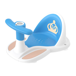 Baby <b>Bath</b> <b>Seat</b> Pink And Sky Blue Multifunctional Non Slip For 0 12 Months Tpe Material Apple Shaped - Product Image 5