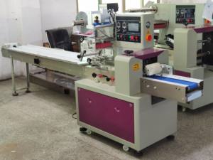 Máquina automática de envasado de galletas de panadería, pan, alimentos, empresa, máquina de envasado de barras de chocolate de envoltura horizontal automática - Product Image 2