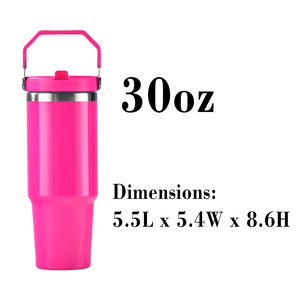 Focus for USA Warehouse Stock Stainless Steel Sublimation Matte <b>Macaron</b> Colors Handgrip Flip Straw Tumbler Lid Outdoor Sports - Product Image 5