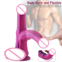 SacKnove Fabricants Violet Couleur Silicone Partie Sex Toys Coloré En Caoutchouc Énorme Gode Super Gros Pénis Pour Femmes Adultes Gay