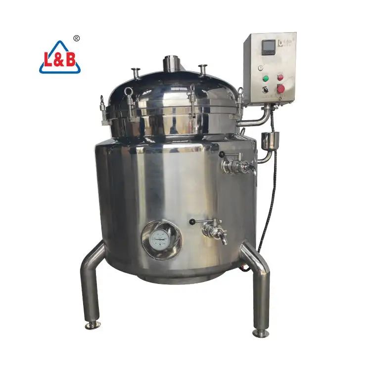 Zhejiang-olla a presión eléctrica de acero inoxidable ss316 ss304, 100L, equipo de cocina, industrial