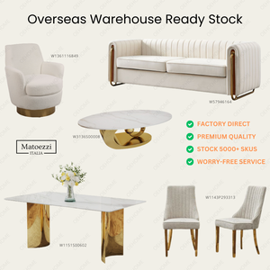 Modern Stock Living Room Furniture Set Upholstered <b>Sofa</b> Armchair & Coffee <b>Table</b> with Decorative Mirror Fast Delivery - Product Image 2