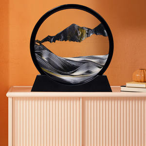 Commercio all'ingrosso 3d Sandscape in movimento clessidra cornice mare sabbia arte decorazione <span class=keywords><strong>regalo</strong></span> 3d in movimento sabbia - Product Image 2