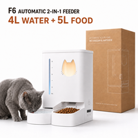 Slimme 2-in-1 automatische katten- en hondenvoeder- en drinkfontein met waterdichte constructie voor buitengebruik tijdens reizen, gemaakt van voedselveilig ABS-materiaal