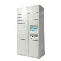 Système de casier intelligent 24h/24 et 7j/7 pour la livraison de colis en intérieur avec code QR OTP pour immeuble résidentiel et appartement - Armoire à colis intelligente