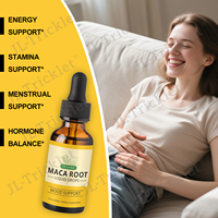 JULONG OEM Gouttes liquides de racine de maca Compléments à base de plantes Bouteille de goutte de maca noire Soutien de l'équilibre hormonal, de l'humeur, de l'énergie et de la forme physique