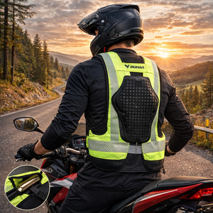 Rompi Pelindung Airbag Multi-Fungsi Kasual Pria dengan Pelepasan Cepat untuk Balap Jalanan, Pilihan Gesper Ritsleting, Bernapas, untuk Sepeda Motor - Product Image 2