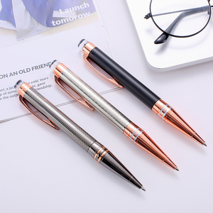 Vendita calda personalizzazione personalizzata <span class=keywords><strong>scrittura</strong></span> per regalo aziendale cancelleria per ufficio penna a sfera in metallo pesante con Logo - Product Image 3