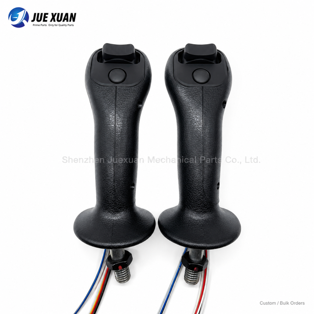 Excavator Joystick Hydraulic Rubber Grip Handle Assembly Bullet Type Control Handle for 17 20 25 27 Doosan 17 Mini Excavator