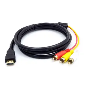 1080p HD MI Male S-video to 3RCA AV Audio Cable Cord Adapter for TV HDTV DVD