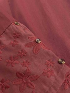 Comodi <span class=keywords><strong>pantaloni</strong></span> floreali da donna <span class=keywords><strong>con</strong></span> <span class=keywords><strong>elastico</strong></span> <span class=keywords><strong>in</strong></span> <span class=keywords><strong>vita</strong></span> e dettagli ricamati, perfetti per l'abbigliamento estivo - Product Image 3