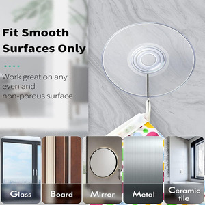 Small Clear PVC Eco-friendly Multifunction Suction Cups <strong>Hooks</strong> <strong>Rails</strong> for Home Kitchen Bathroom Organization Hanging Accessories - Product Image 3