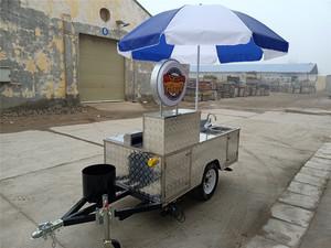 YITUO Manufacture Mobile Hotdog Food Enclosed Vending Hot Dog Cart for Sale - Product Image 4