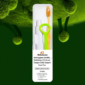 Kit d'hygiène bucco-dentaire avec brosse à dents et gratte-langue pour soins dentaires quotidiens, format voyage - Product Image 3