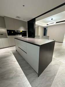 Gabinetes de Cocina Modulares Modernos Blancos de Panel Plano con Acabado Brillante, Muebles de Cocina Modernos, Diseños de Lujo, Gabinetes de Cocina Personalizados - Product Image 5