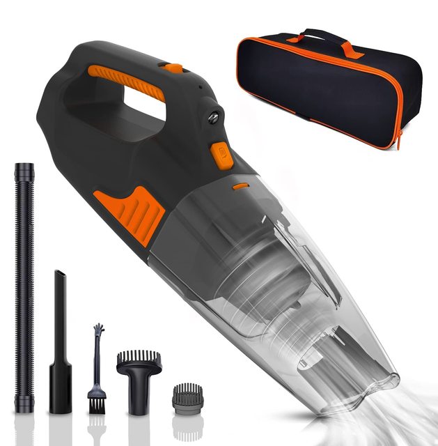 Handheld Wet Dry Vacuum Cleaner, 15000Pa Mini Vacuum, Portable Wireless Car Vacuum Cleaner for Home and Car Use