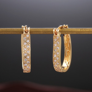 Pendientes de Aro Minimalistas de Moda, Elegantes con Acento Brillante, Joyería para Mujer, Pendientes de Declaración - Product Image 5