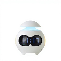 Veilleuse de chambre d'enfant, horloge-réveil emoji multifonction pour étudiant avec haut-parleur, lecteur et lampe d'ambiance PC